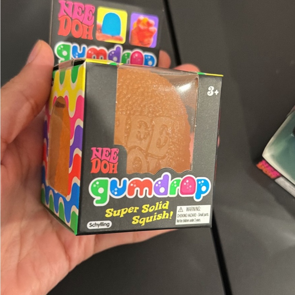 NeeDoh Gumdrop Super Solid Squish! - Orange